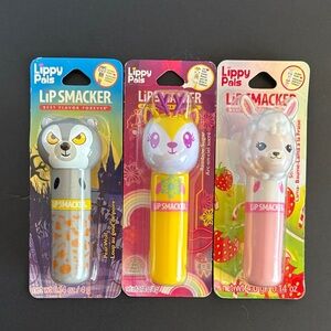 Lippy Pals Strawberry Llama Rainbow Sugar Reindeer Pear Wolf